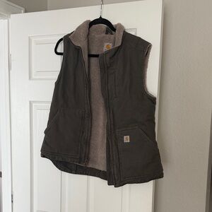 Carhartt Olive Green Sleeveless Vest